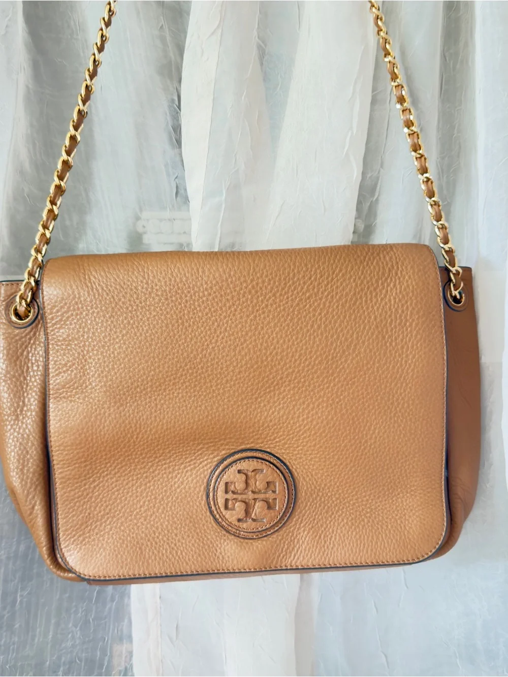 Tory Burch camel leather